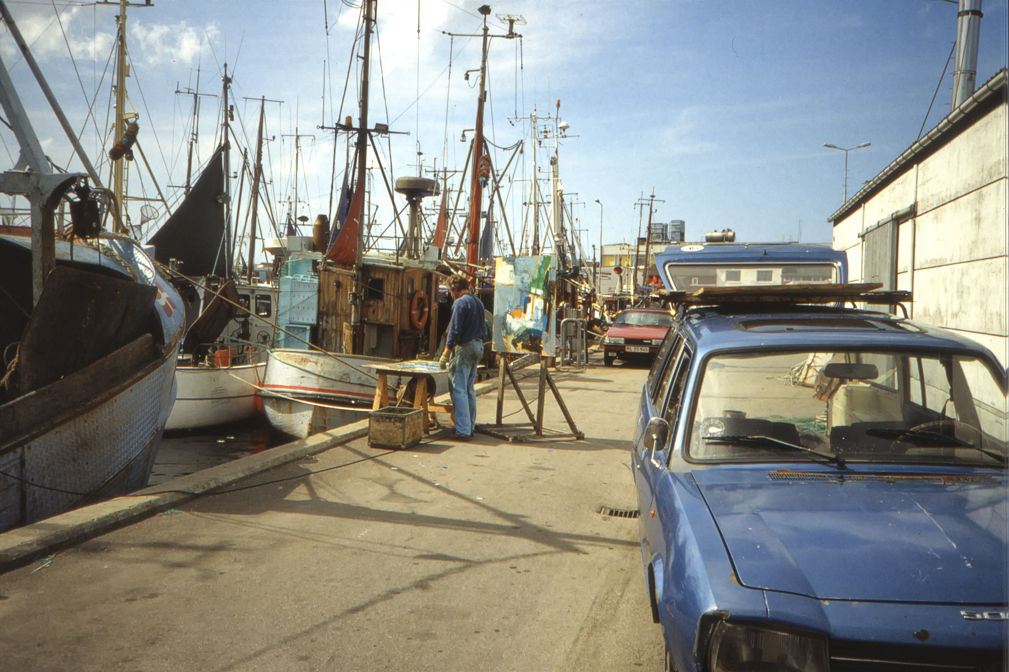 Fiskebåtar i Skagens hamn.