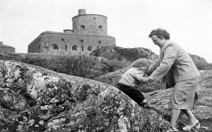 Jag och mamma på Marstrand