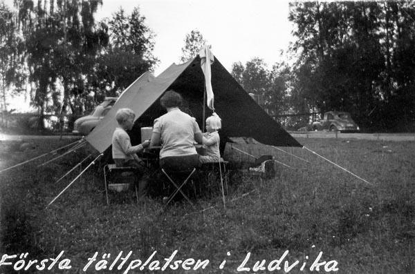 Första tältplatsen i Ludvika