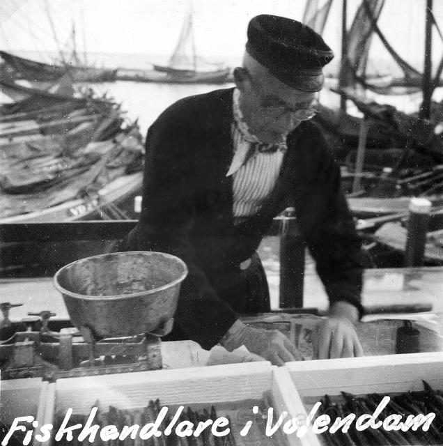 Fiskhandlare i Volendam