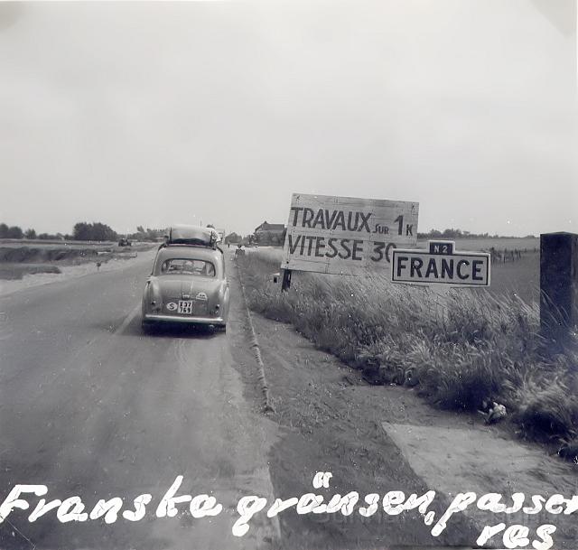 Franska gränsen passeras