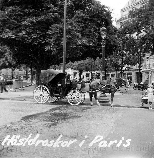 Hästdroska i Paris