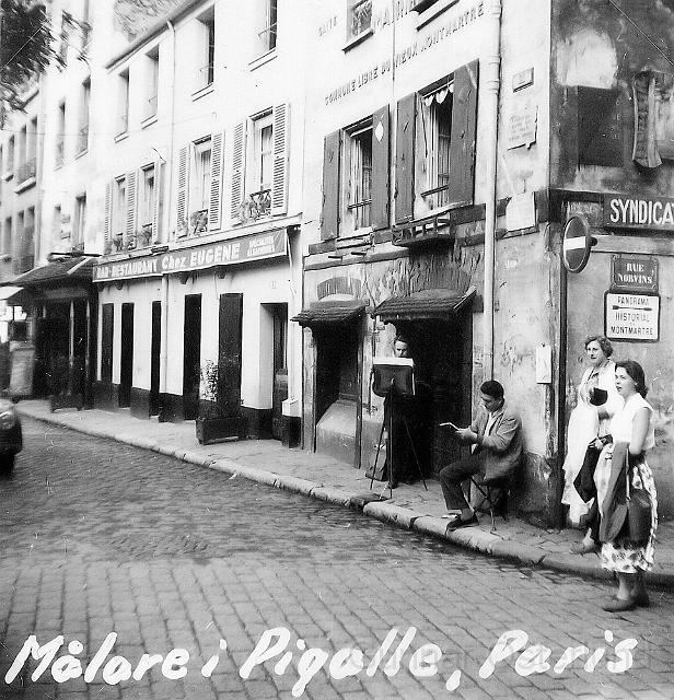 Pigalle, känt för sina konstnärer