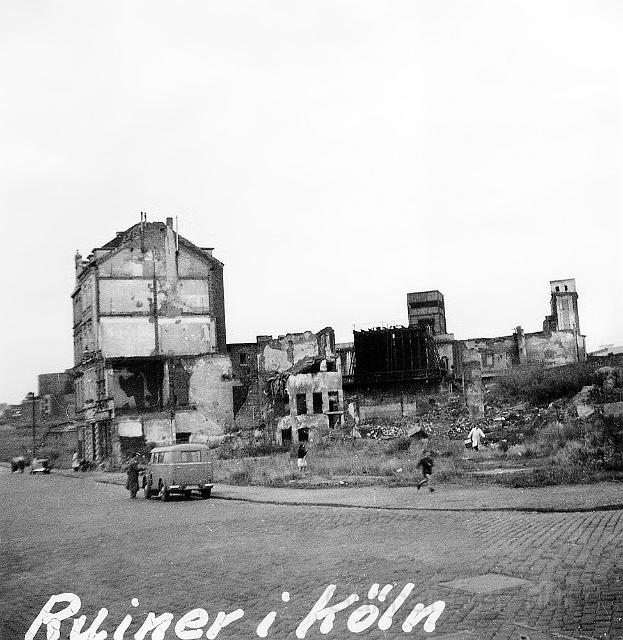 Det fanns de som bodde i dessa ruiner i Köln.