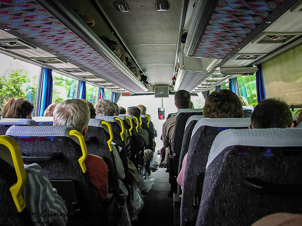 Bussen var bekväm.