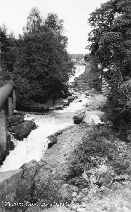 Vattenfall mitt i Lillehammer