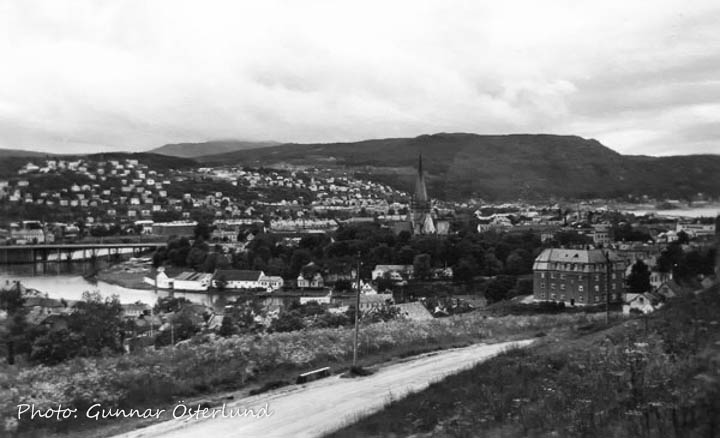 Utsikt från Christiansten, Trondheim