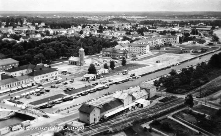 Söderhamn sett från Oskarsborg