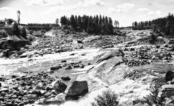 Den torrlagda Dalälven i Ãlvkarleby