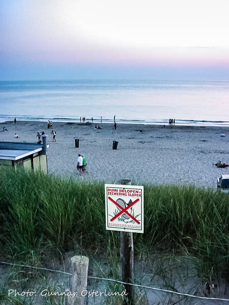 Stranden på kvällen