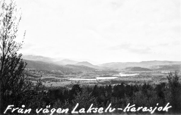 Utsikt från vägen mellan Lakselv och Karasjokk
