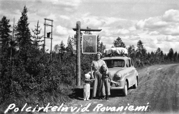 Vid polcirkel nära Rovaniemi