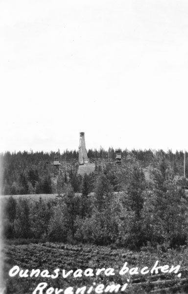 Ounasvaar hoppbacke nära Rovaniemi