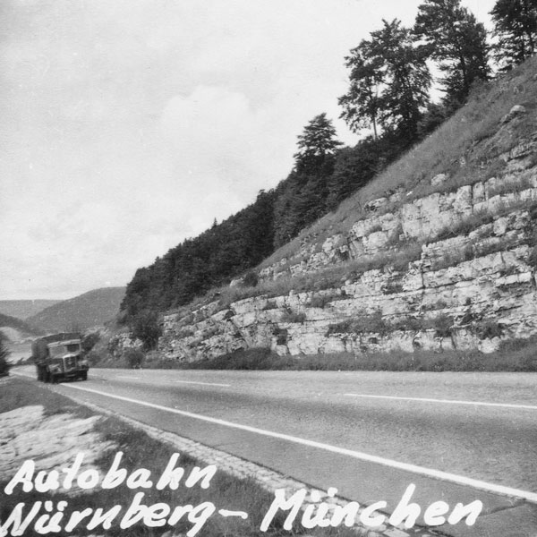 Motorvägen mellan Nürnberg och München.