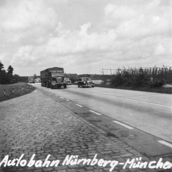 Autobahn mellan Nürnberg och München.
