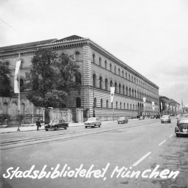 Stadsbiblioteket i Mûnchen.