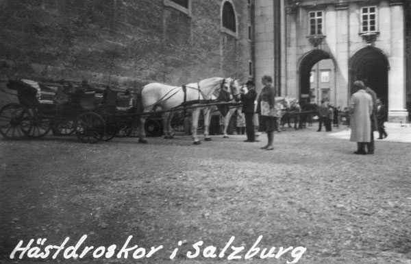 Hästdroskor i Salzburg.