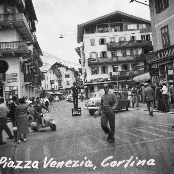Piazza Venezia i Cortina i Italien.