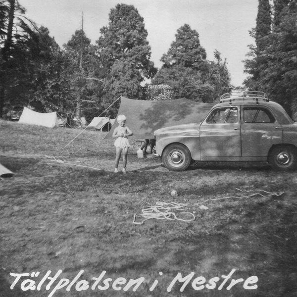 Campingplatsen i Mestre, Italien.