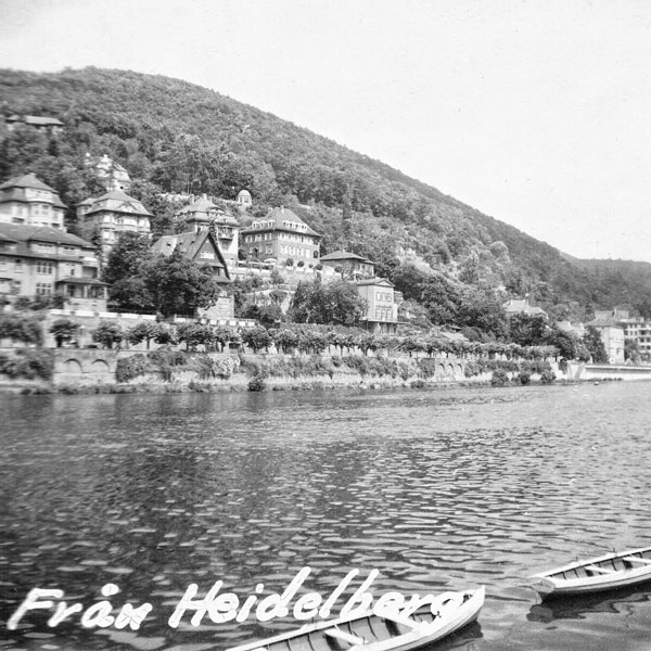 Heidelberg och floden Neckar.