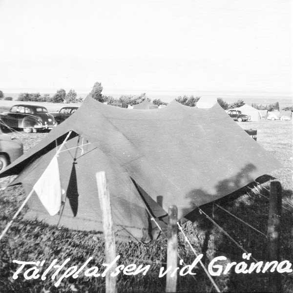 Sista tältplatsen, Getingaryds Camping i Uppgränna.