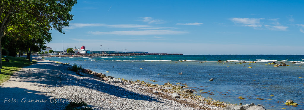 Strandpromenaden i Visby.
