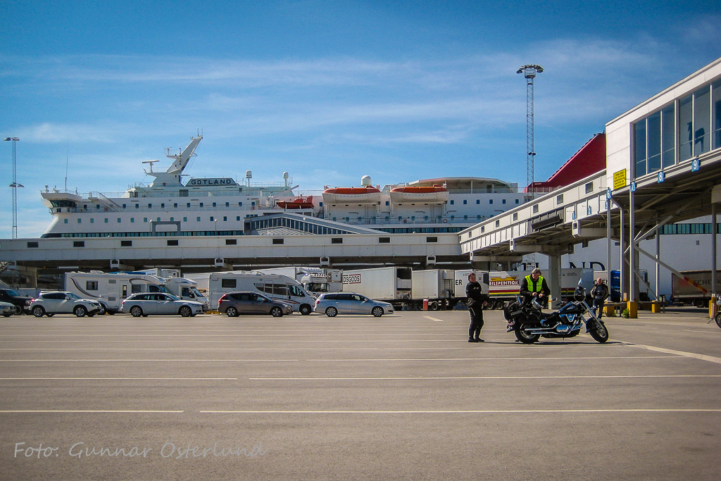 Färjan m/s Gotland i Visby hamn.
