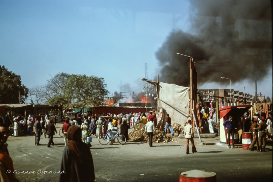 Brandrök i Kairo