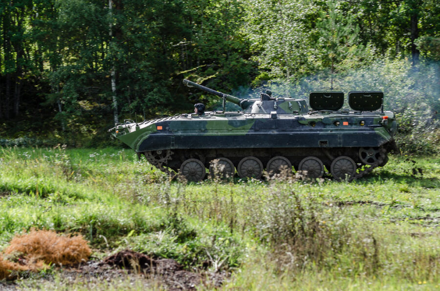 Pbv 501 under uppvisning vid Arsenalen.