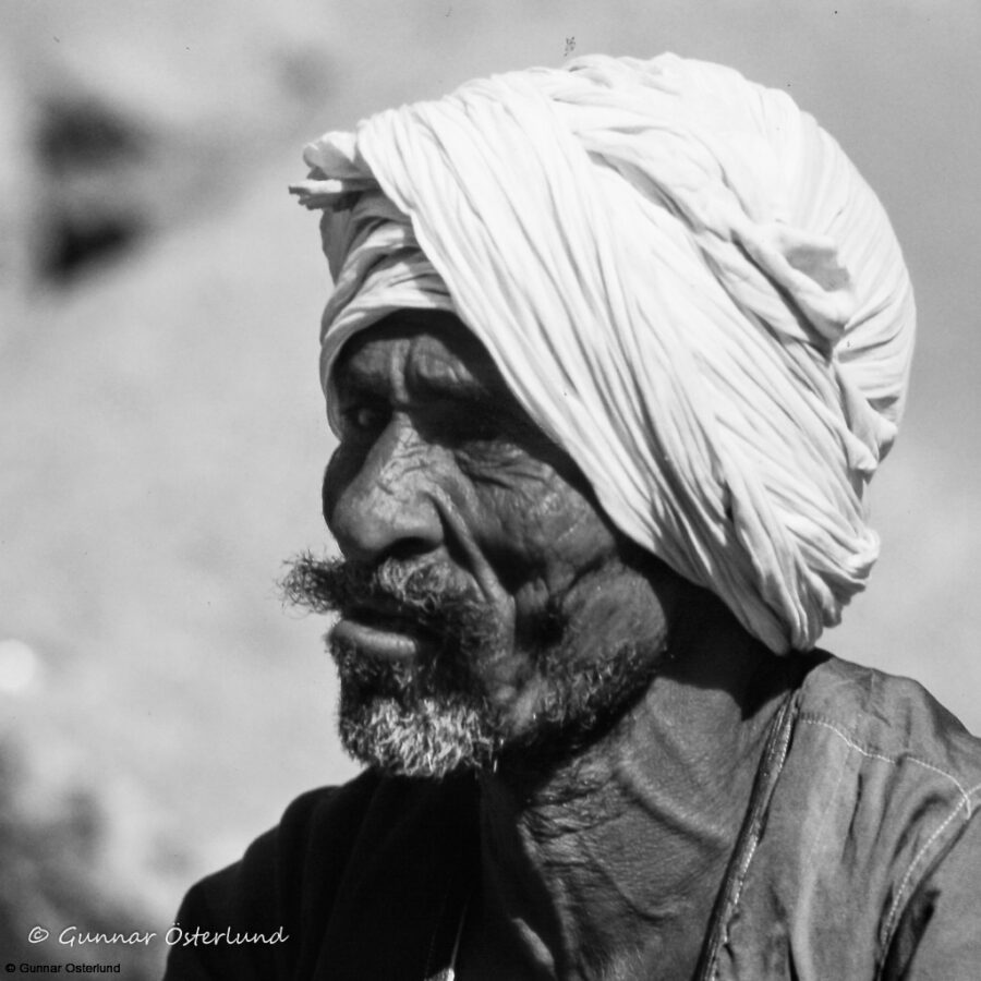 En egyptisk musiker i Luxor.