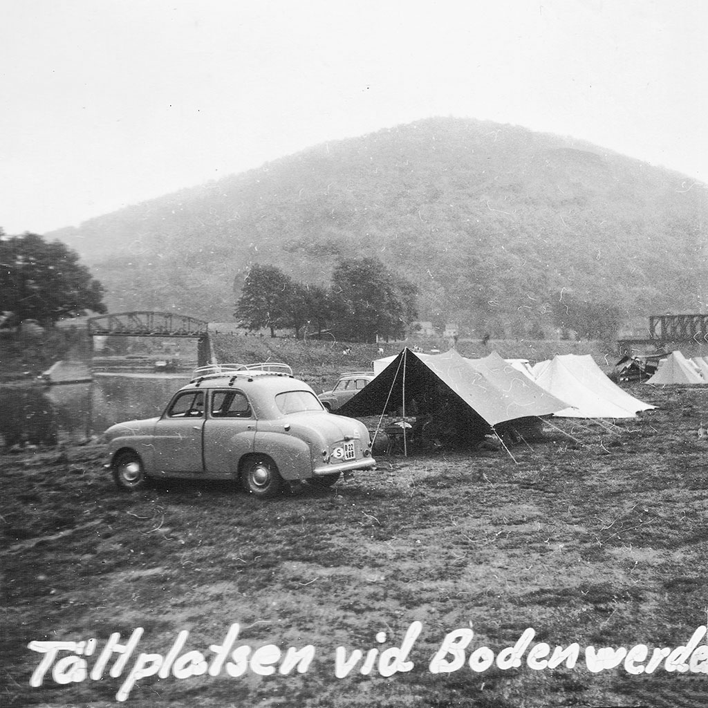 Campingplatsen i Bodenwerder.