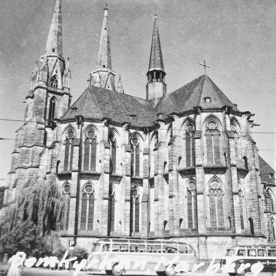 Domkyrkan i Marburg.