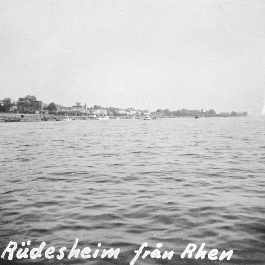 Rüdesheim sett från färjan.