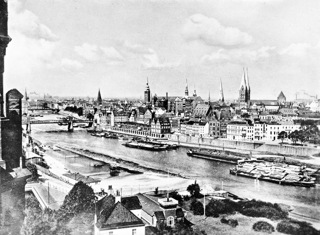 Bremen och floden Weser.