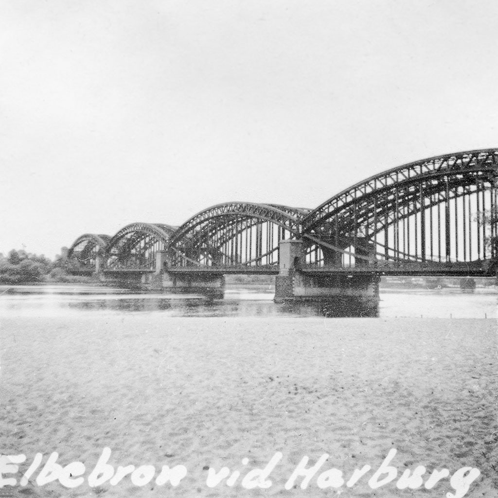 Bro över Elbe i Harburg.