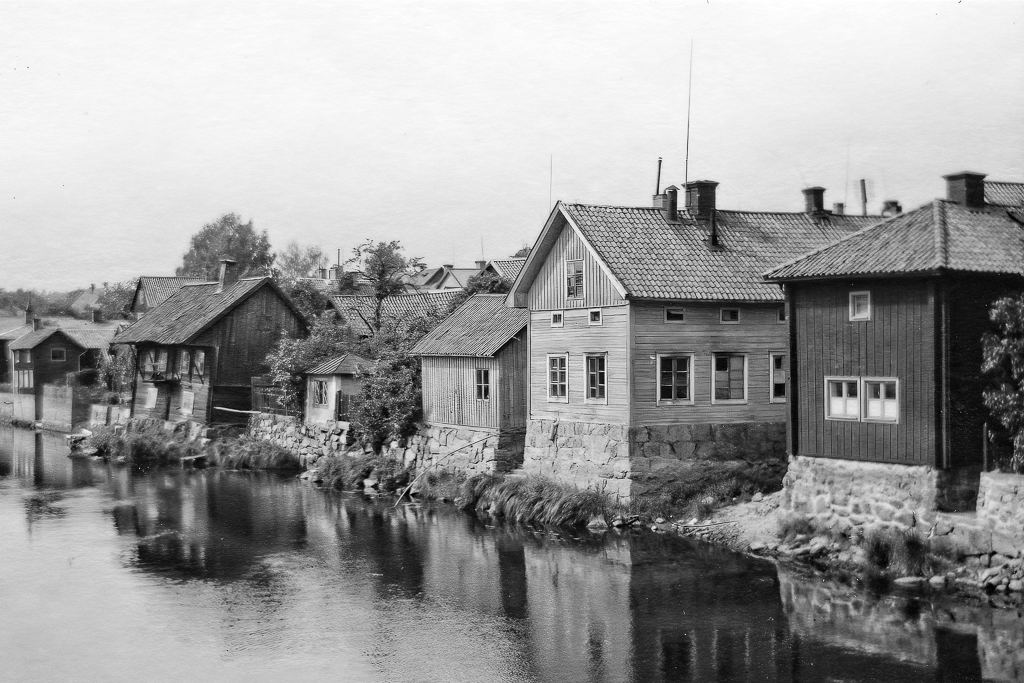 Gammal bebyggelse i Arboga.