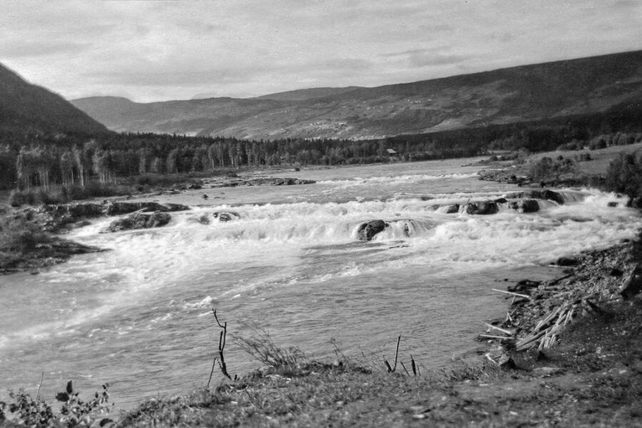 Forsen vid Hunder i Gudbrandsdalen.