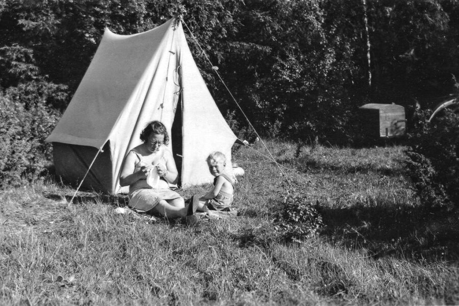 En skön eftermiddag vid sista tältplatsen i Norge vid Sulstua.