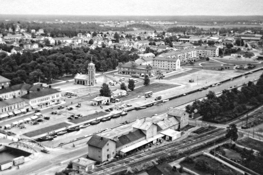 Söderhamn sett från Oscarsborg.