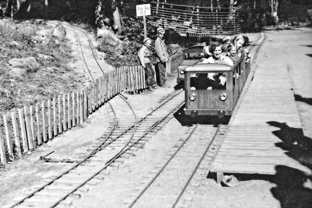 Tåget på Furuvik var populärt bland barnen.